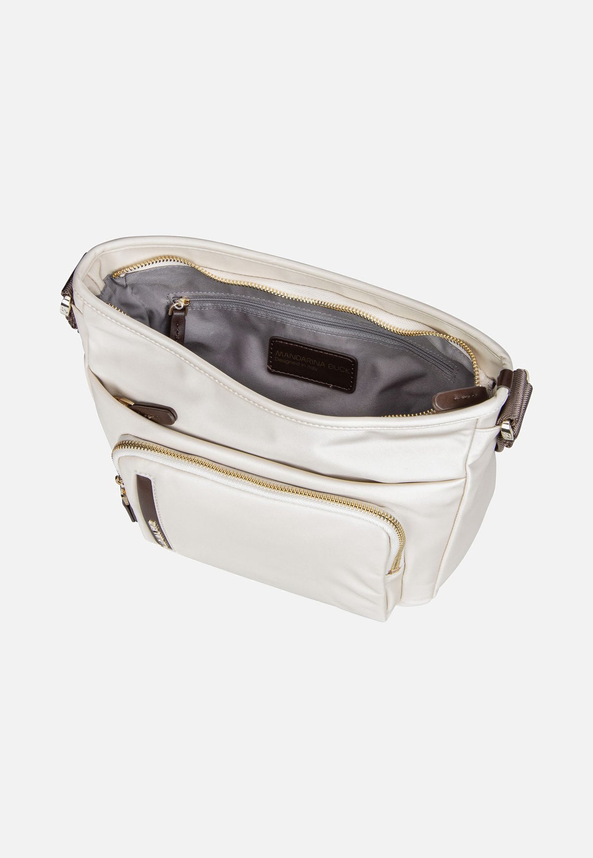 Mandarina Duck Hunter VCT45 Whitecap Gray Schoudertas