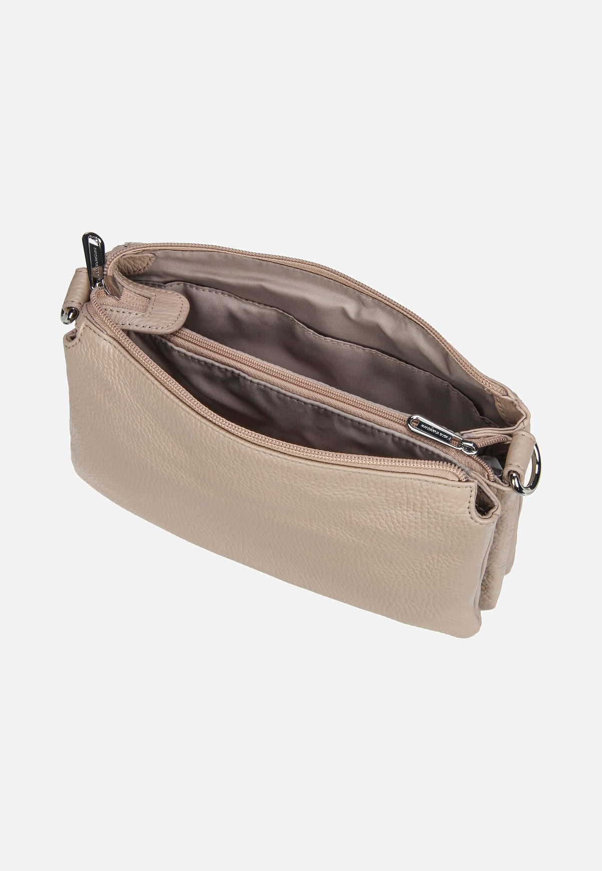 Mandarina Duck Mellow Leather Pochette FZT82 Warm Taupe Schoudertas