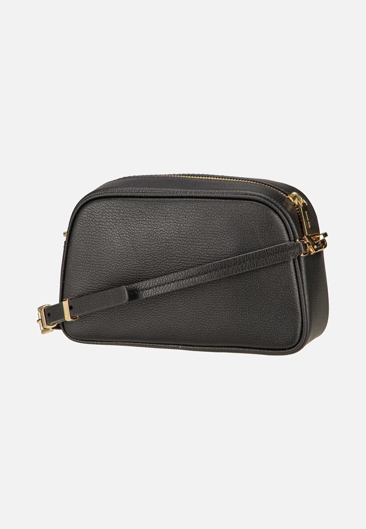 Michael Kors Jet Set SM Camera XBody Solid Embossed Black Crossbody Bag