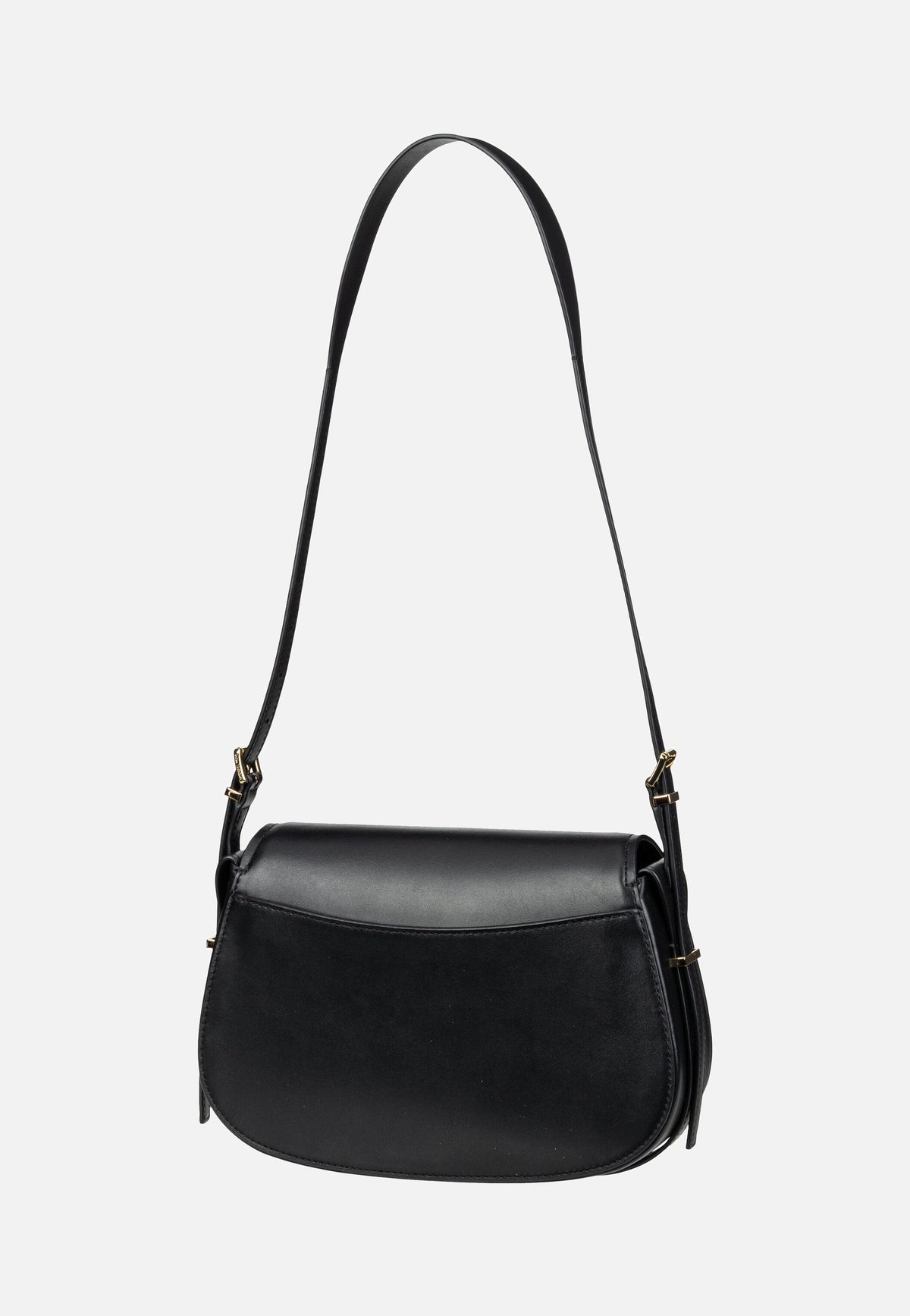 Michael Kors Lydia MD Flap Black Saddle Bag