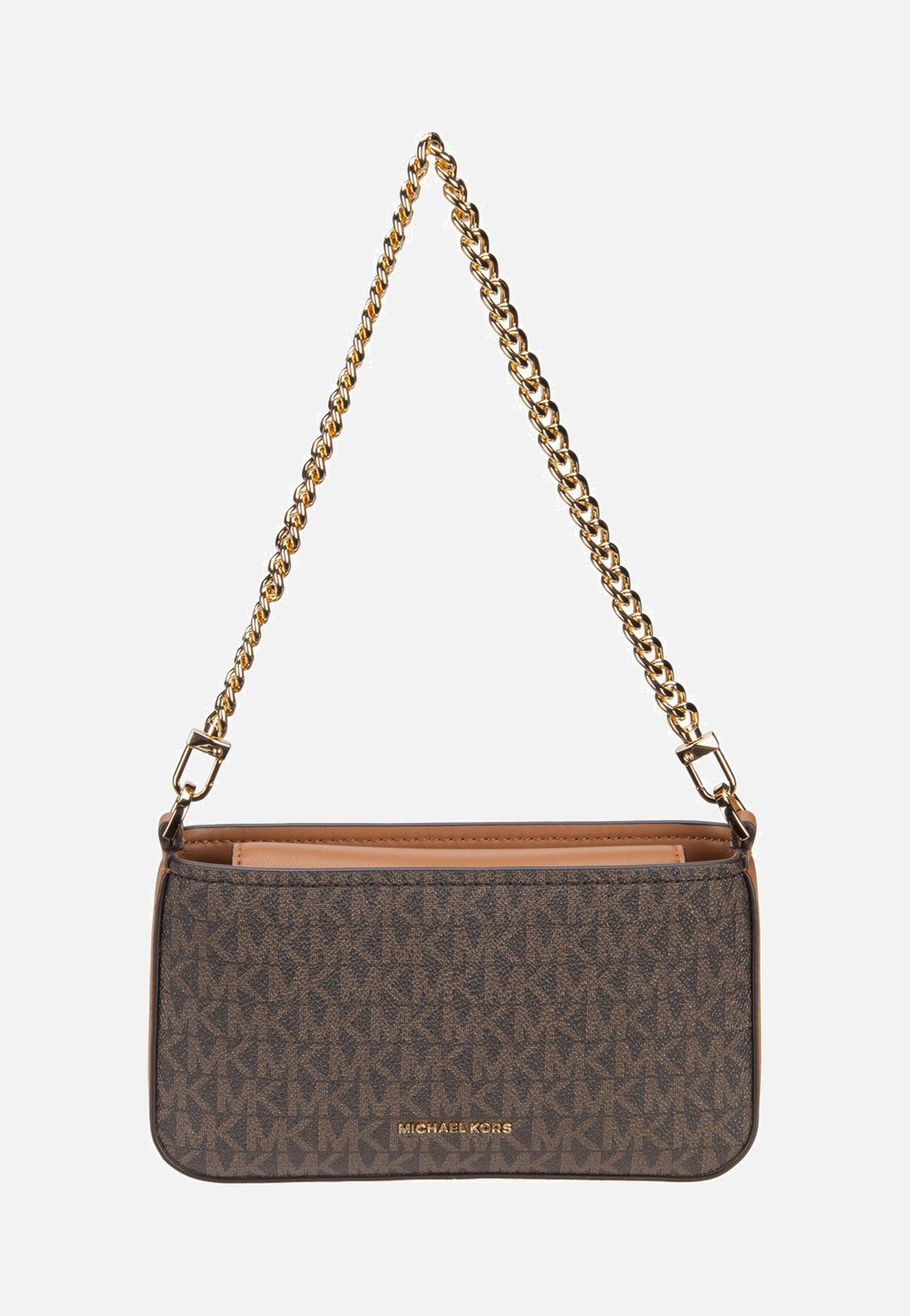 Michael Kors Bryant SM Conv Xbody Pouchette Brown/Acorn Bolso de noche