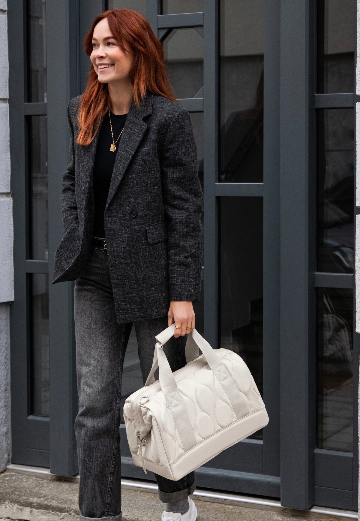 reisenthel Allrounder M Puffer Stone Dufflebag