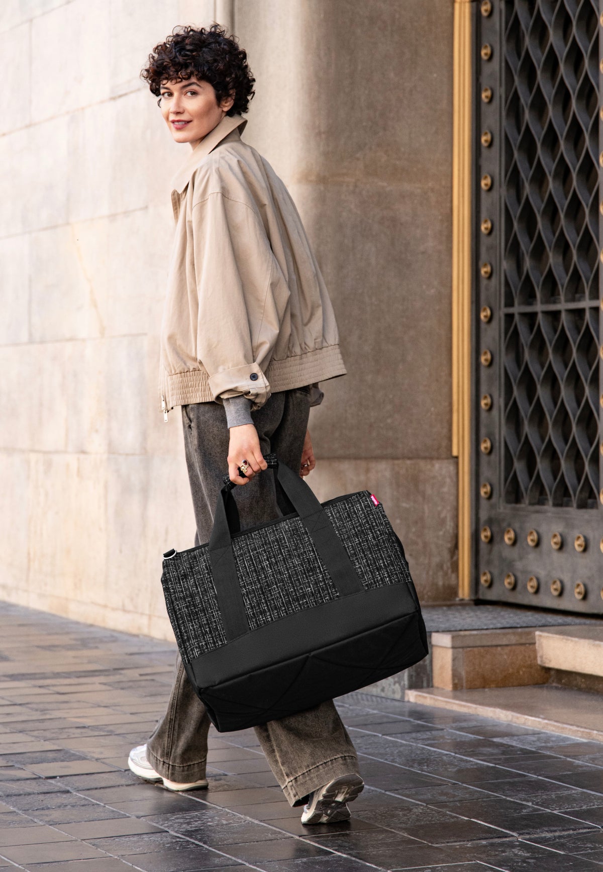 reisenthel Allrounder L Bouclé Black Weekender