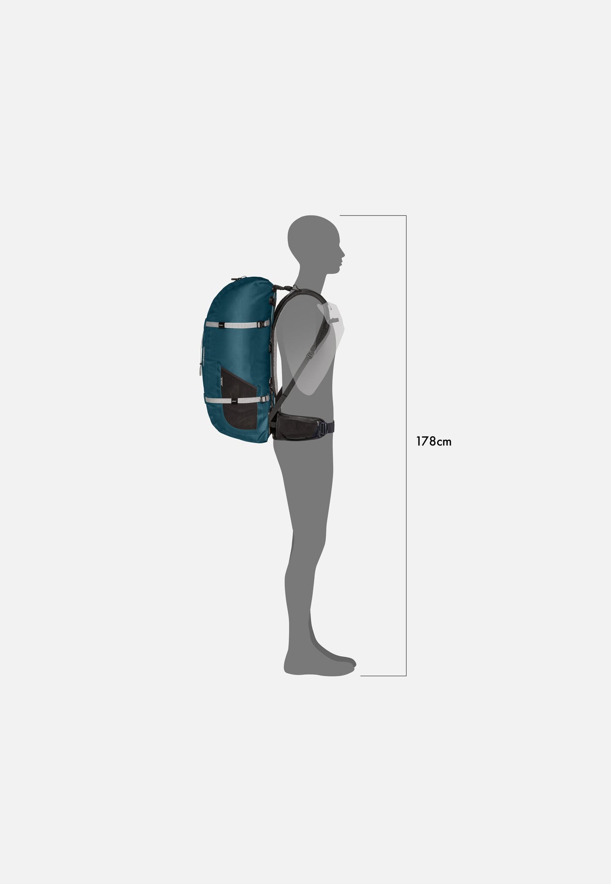 ORTLIEB Atrack 45L Petrol Travel Backpack