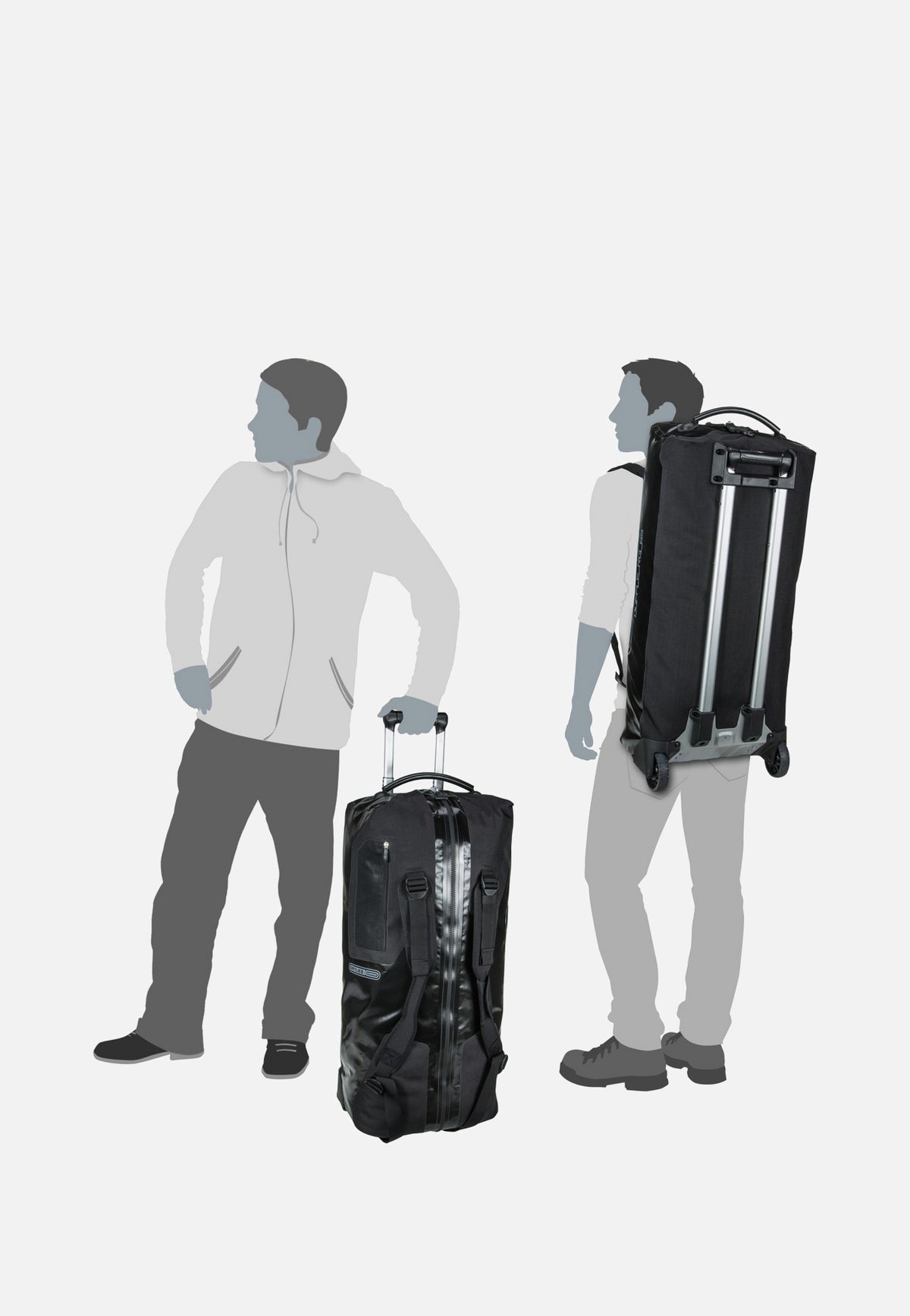 ORTLIEB Duffle RG 85L Schwarz Sac de voyage à roulettes