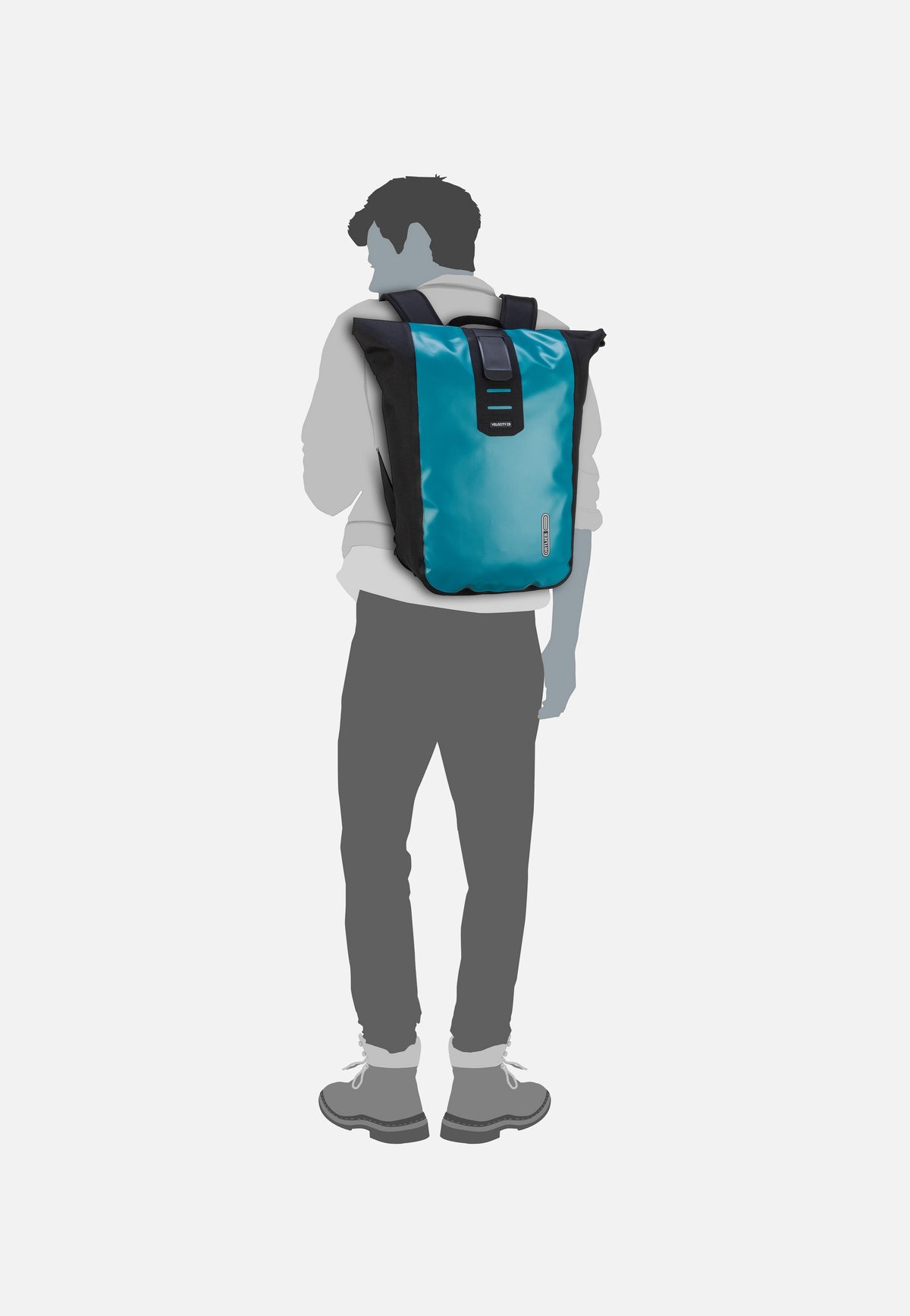 ORTLIEB Velocity 29L Petrol Schwarz Sac à dos à enroulement