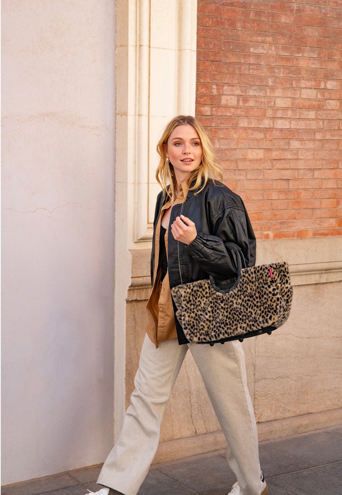 reisenthel Loopshopper M Leo Fake Fur Cesta de la compra