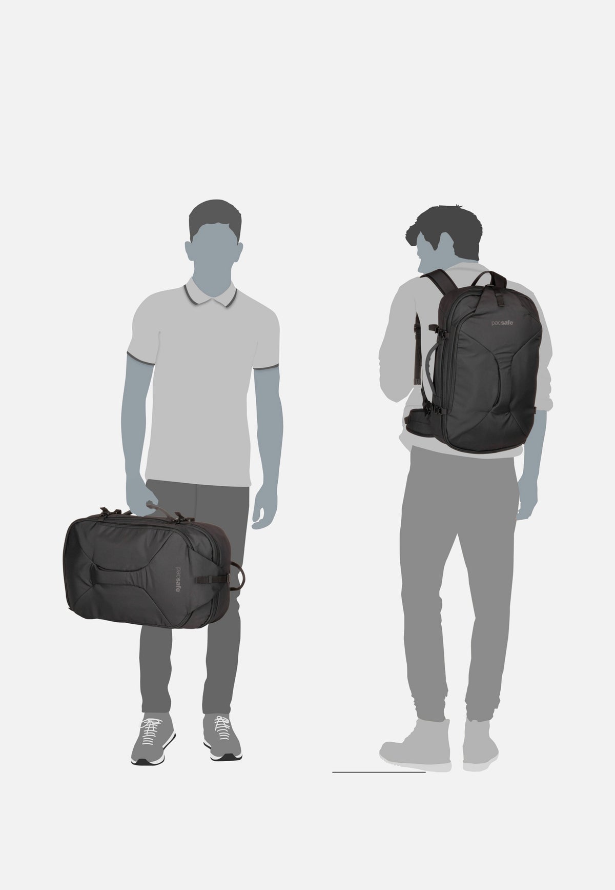 Pacsafe EXP45 Carry-On Travel Black Travel Backpack