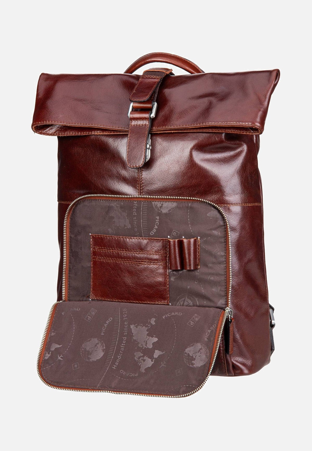 Picard Buddy 5667 Cognac Rolltop Backpack