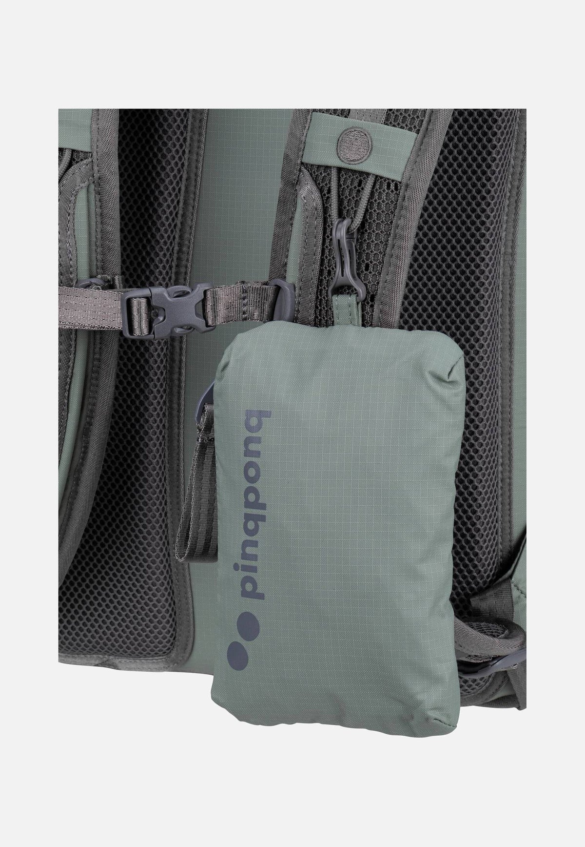 pinqponq Komut Medium Pure Sage Rugtassen
