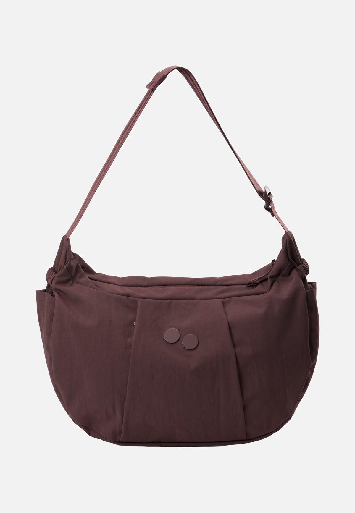 pinqponq Krumm Large Crinkle Mahagoni Borsa Hobo