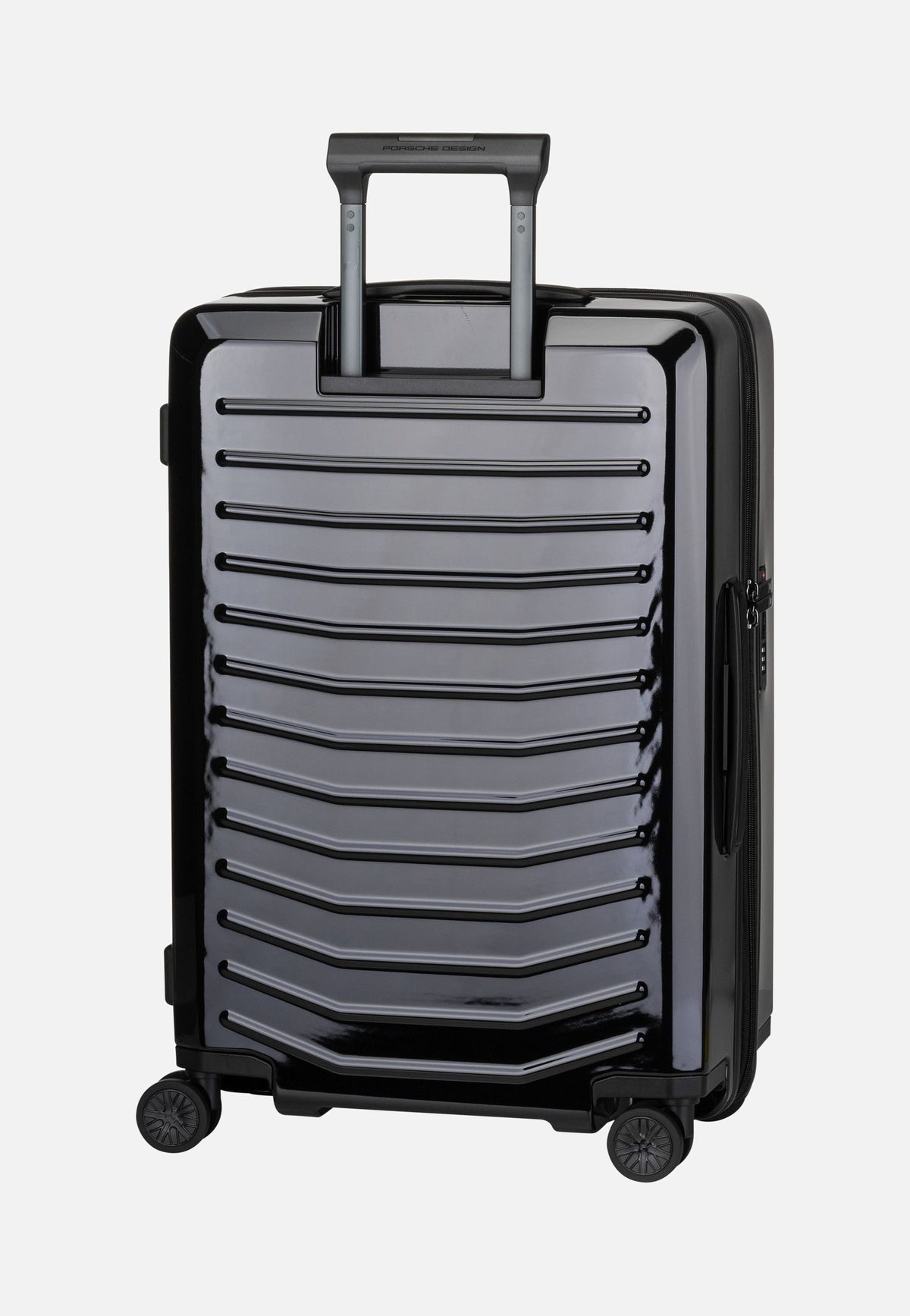Porsche Design Roadster 4W Trolley M Shiny Black Suitcase