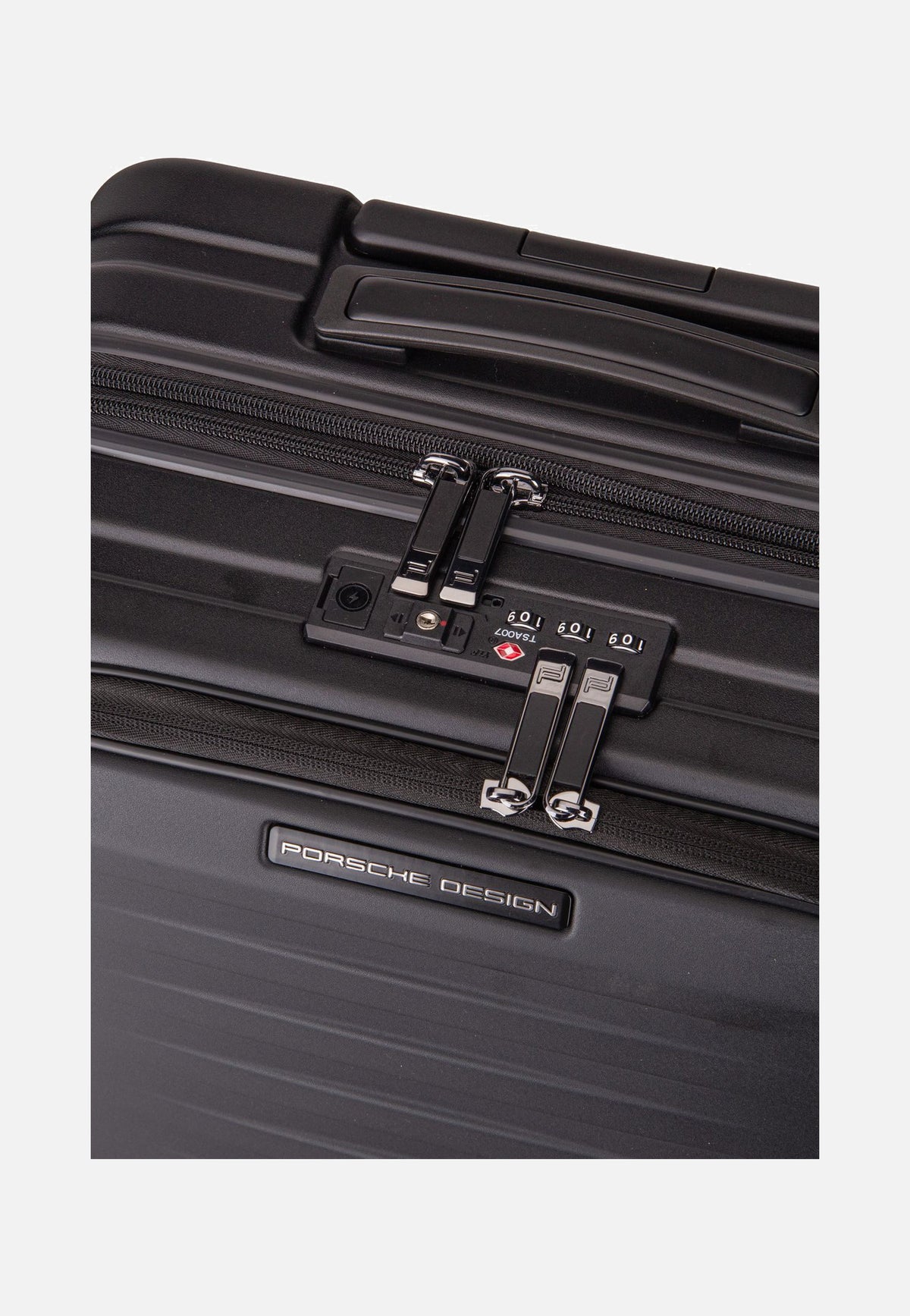 Porsche Design Roadster HC Trolley S Bus. Black Matt Suitcase