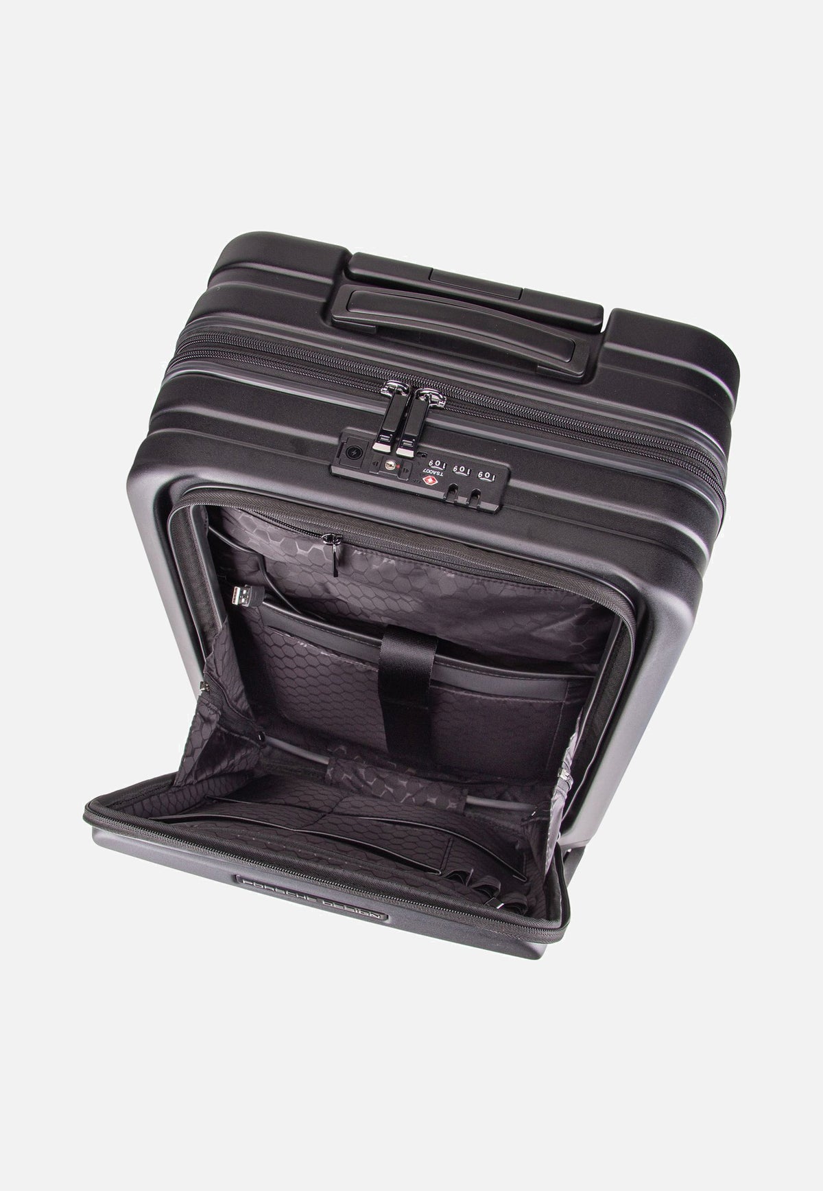 Porsche Design Roadster HC Trolley S Bus. Black Matt Suitcase