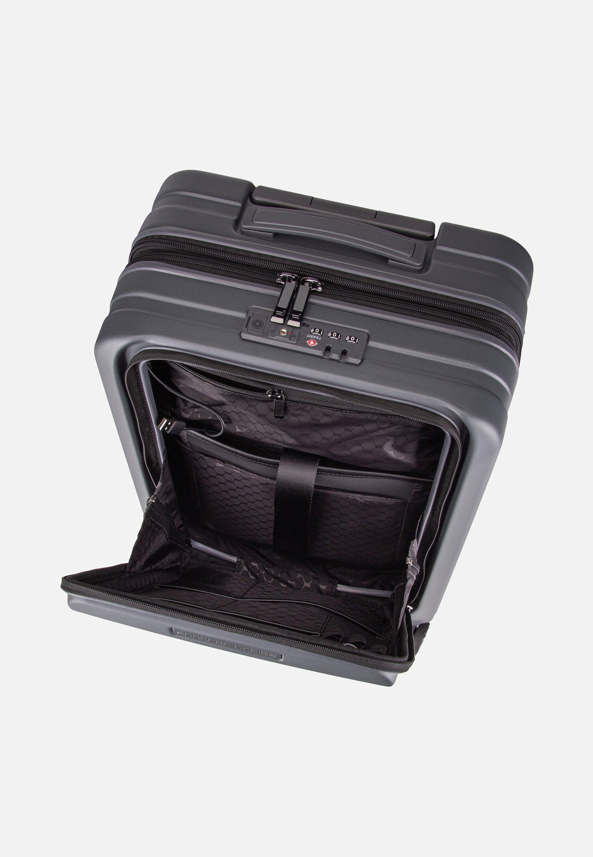 Porsche Design Roadster HC Trolley S Bus. Grey Matt Maleta