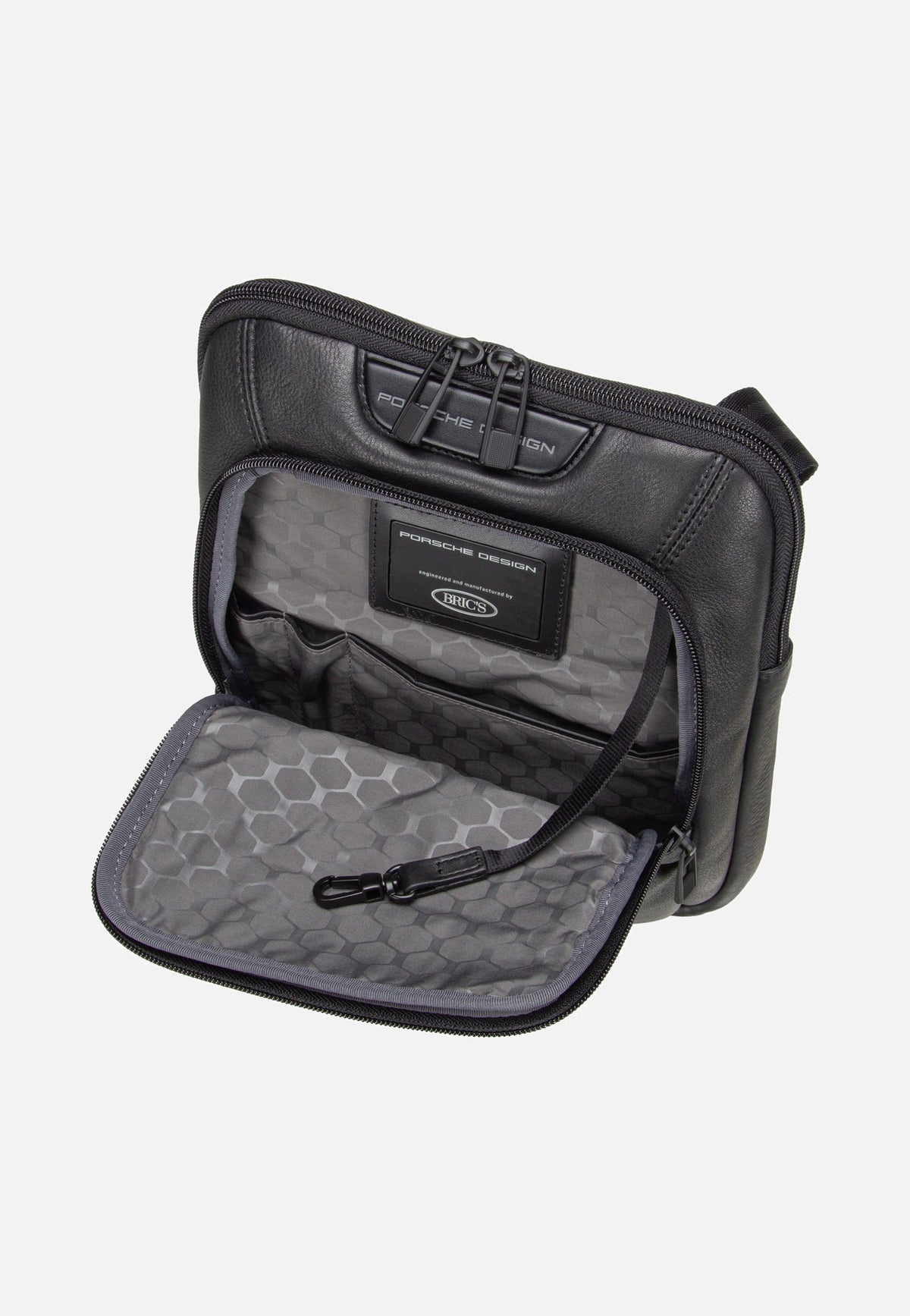 Porsche Design Roadster Leather Evo Shoulder Black Crossbody Bag