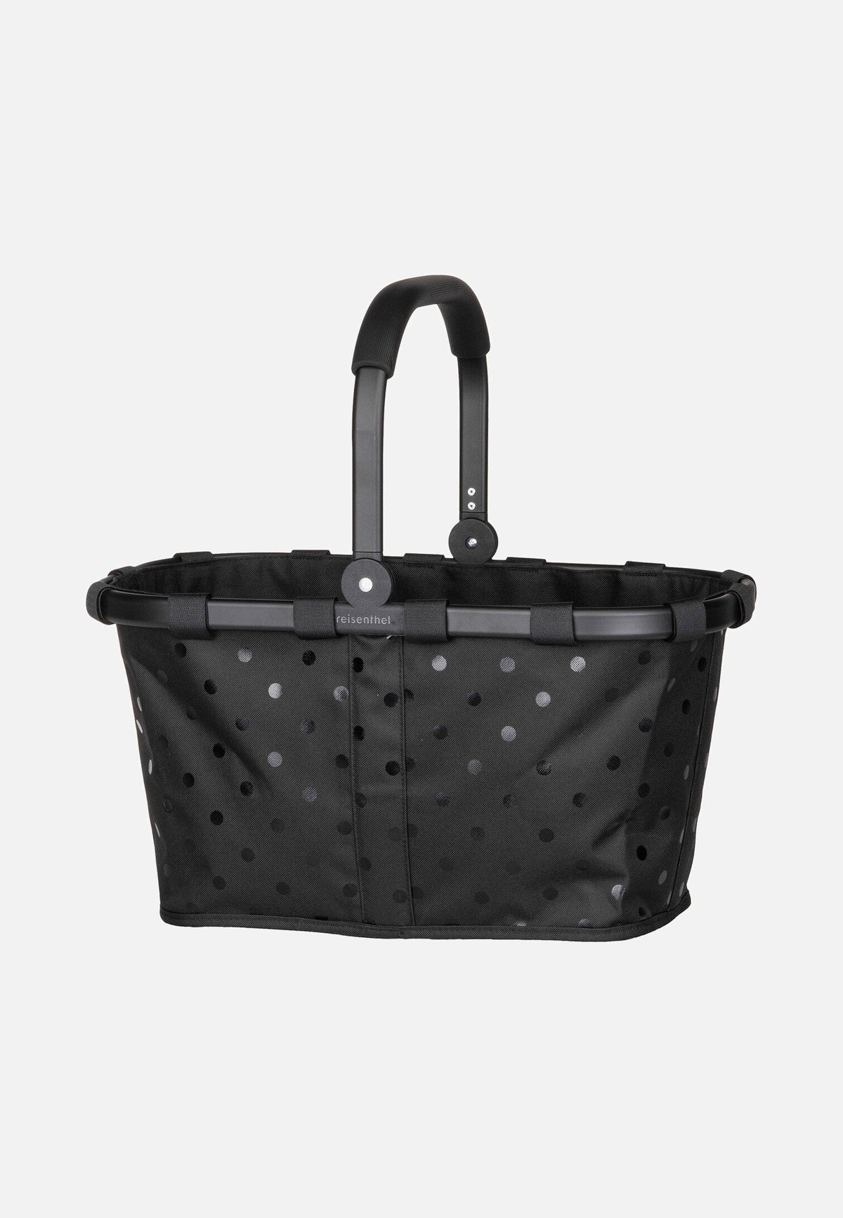 reisenthel Carrybag Frame Glossy Dots Black Shopping Basket