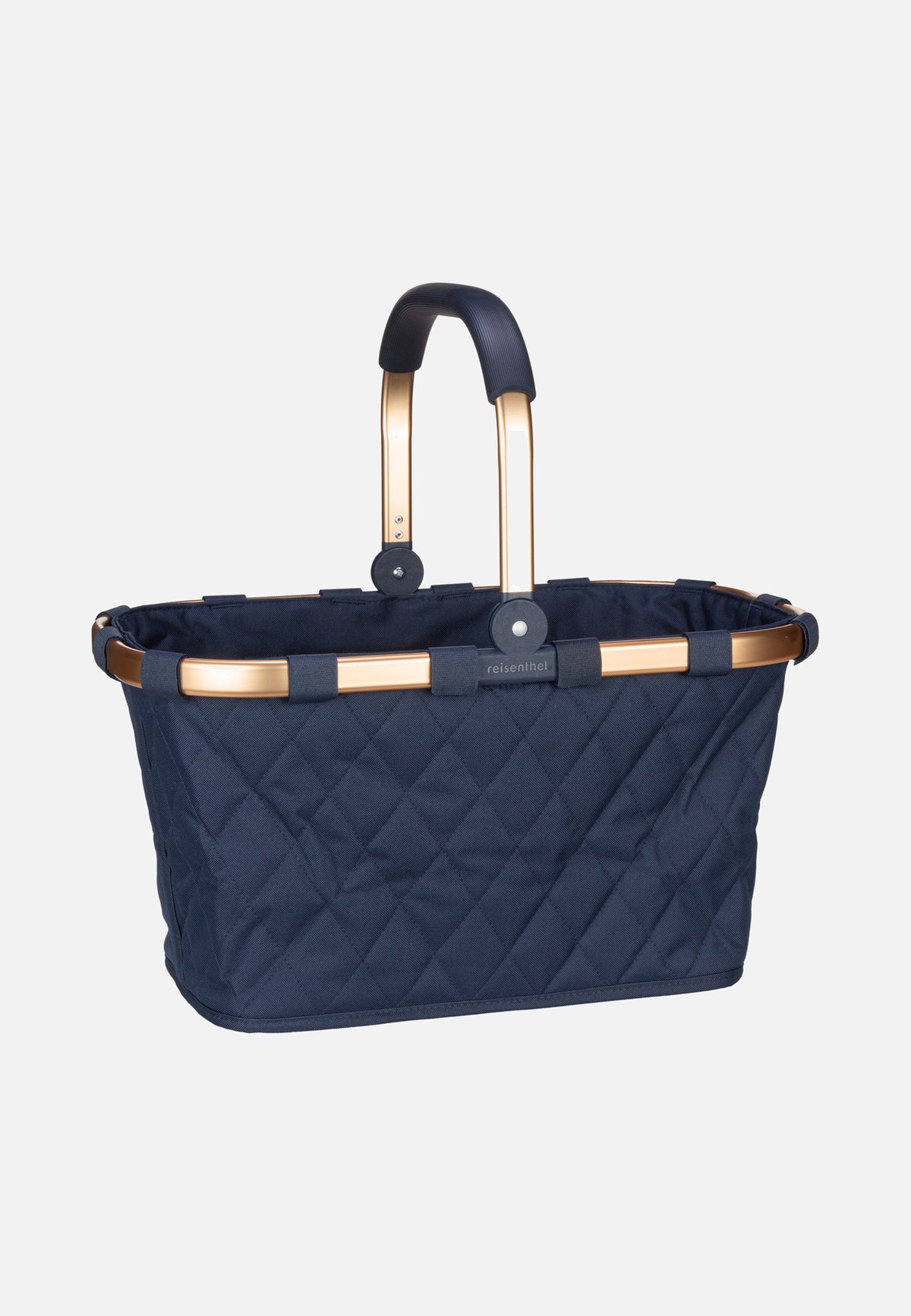 reisenthel Carrybag Rhombus Midnight Gold Shopping Basket