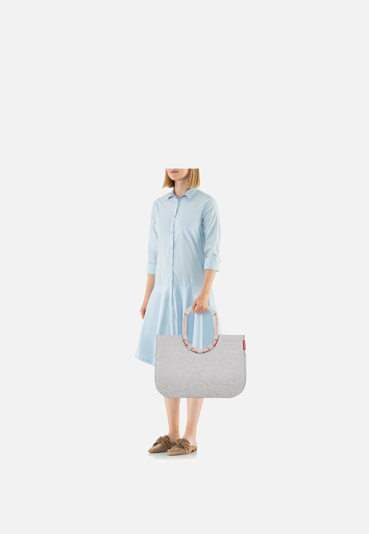 reisenthel Loopshopper L Frame Twist Sky Rose Carrello della spesa