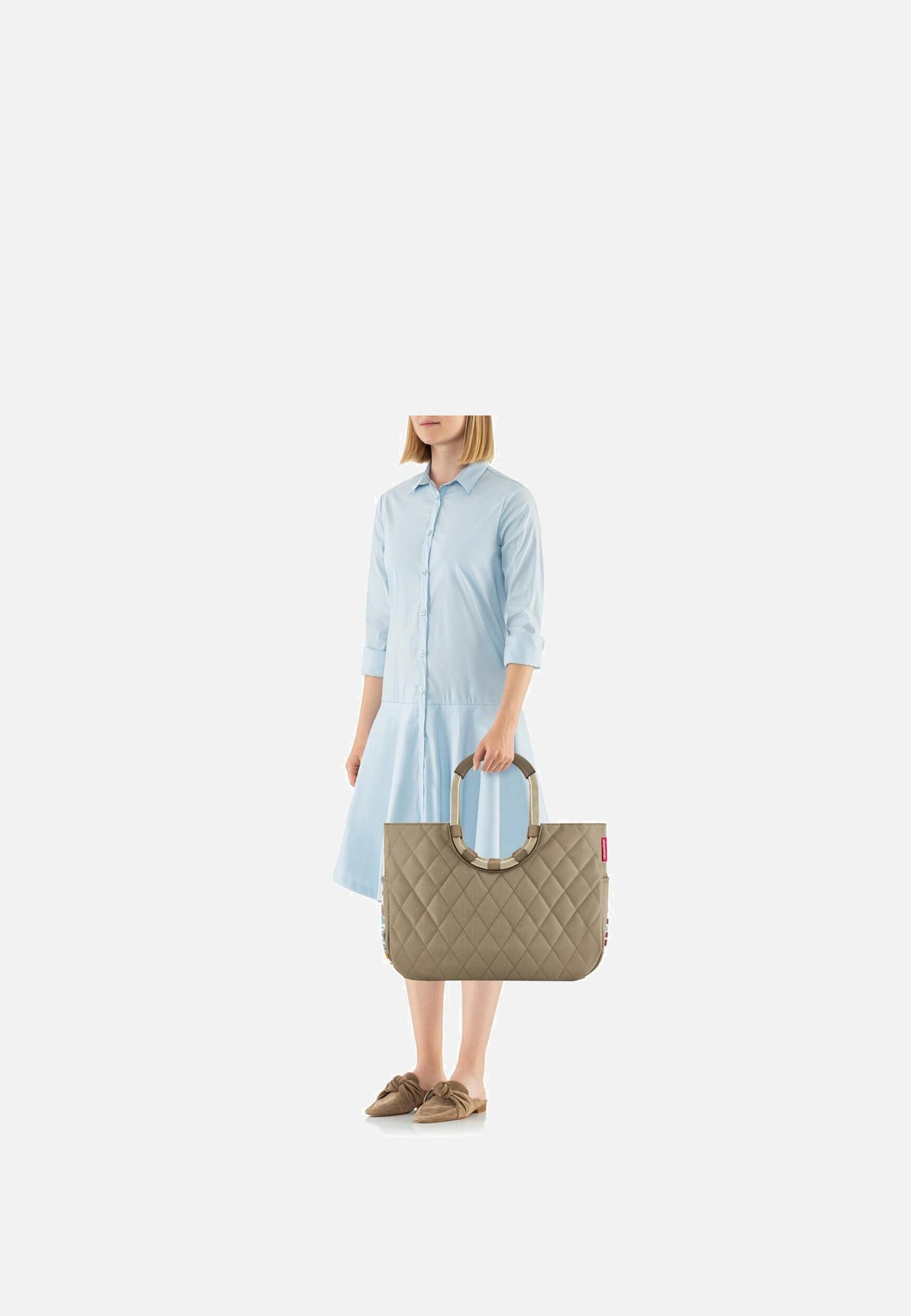 reisenthel Loopshopper L Rhombus Olive Cesta de la compra