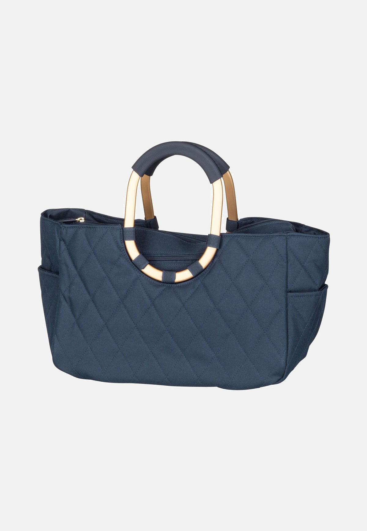 reisenthel Loopshopper M Frame Rhombus Midnight Gold Shopping Basket