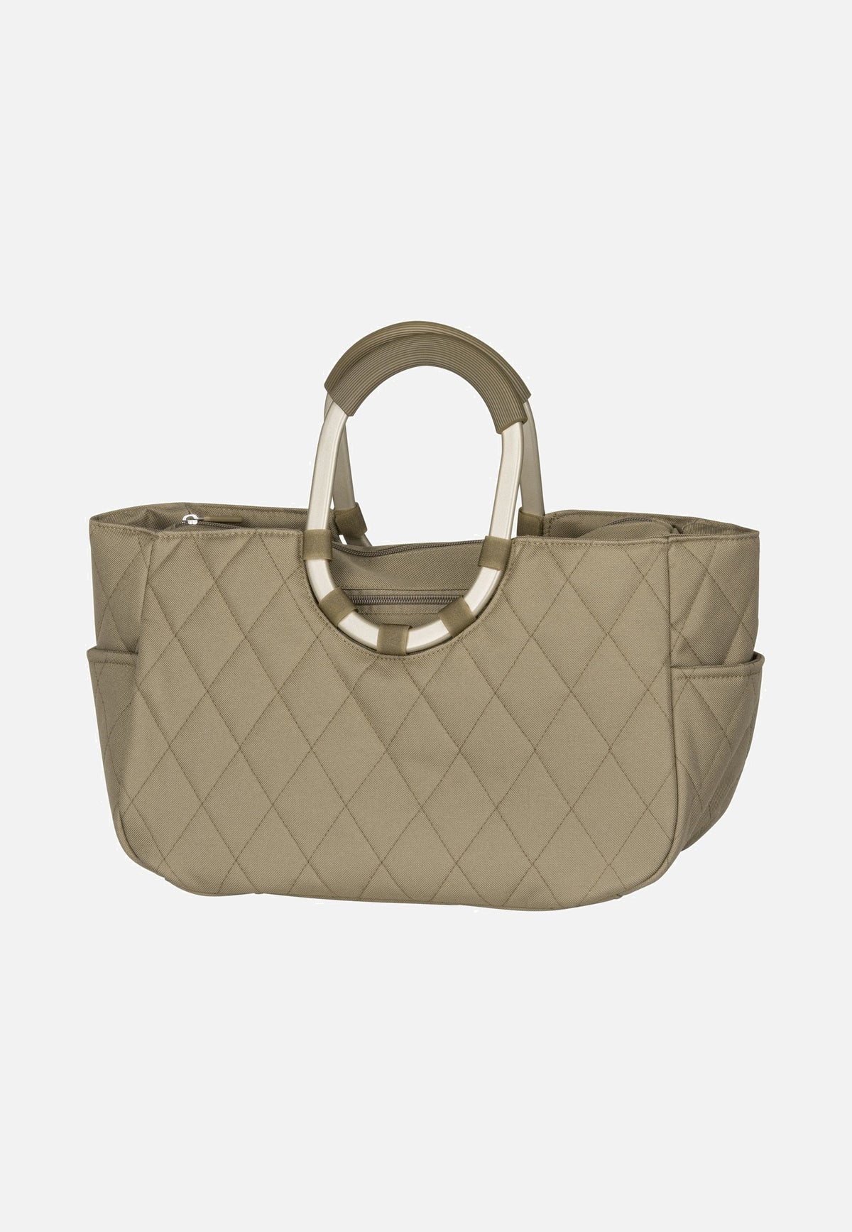 reisenthel Loopshopper M Frame Rhombus Olive Shopping Basket