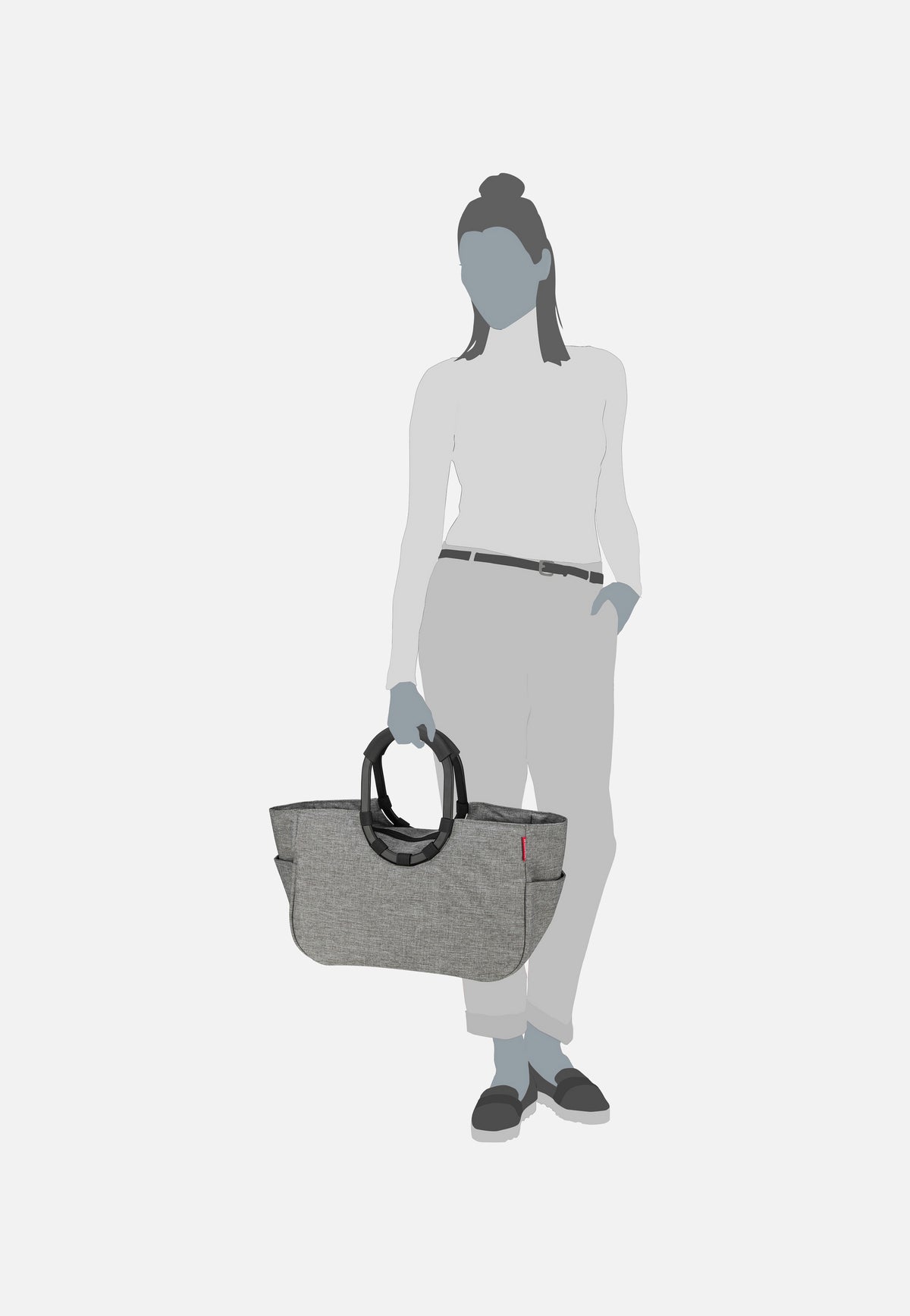 reisenthel Loopshopper M Frame Twist Silver Winkelmandje