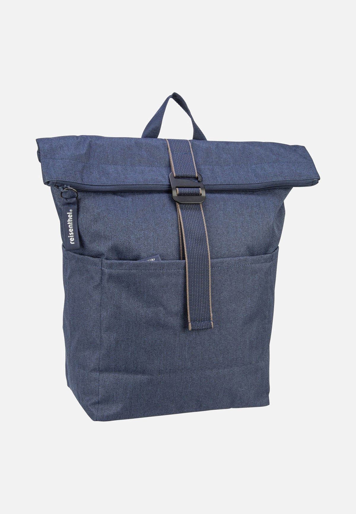 reisenthel rolltop Herringbone Dark Blue Rolltop Backpack