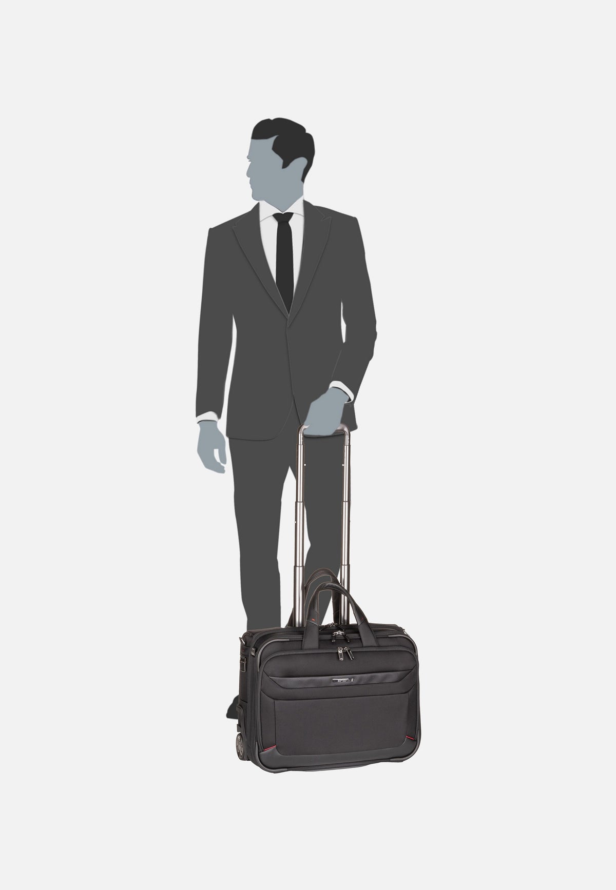 Samsonite Pro-DLX 6 Rolling Tote 15.6'' Black Caso piloto
