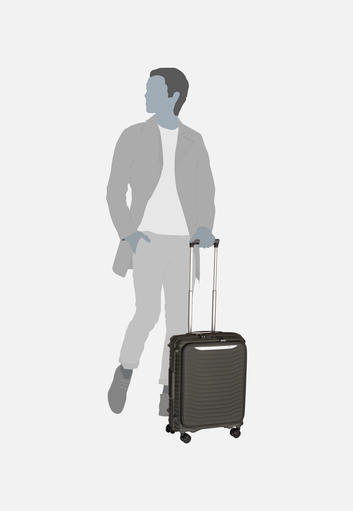 Samsonite Upscape Spinner 55 EXP Easy Access Climbing Ivy Suitcase