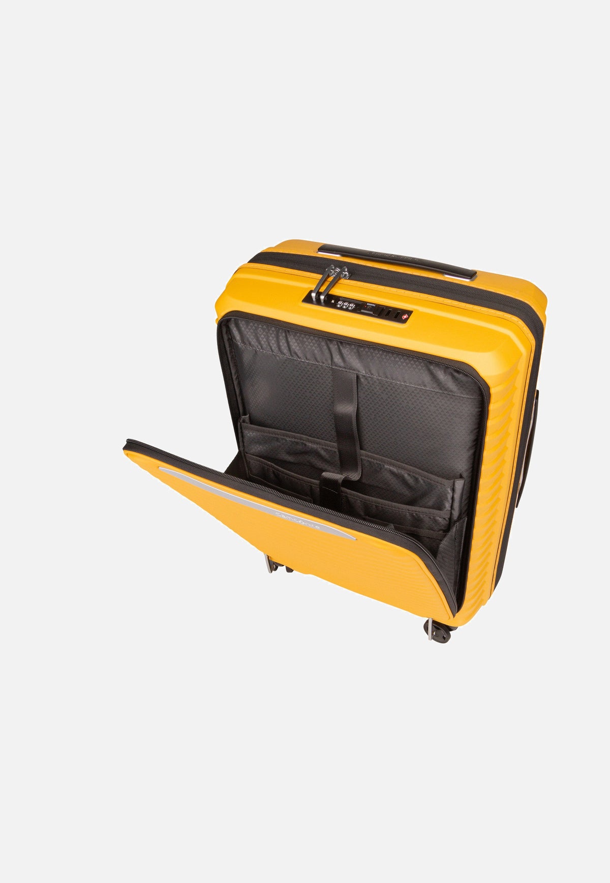 Samsonite Upscape Spinner 55 EXP Easy Access Yellow Suitcase