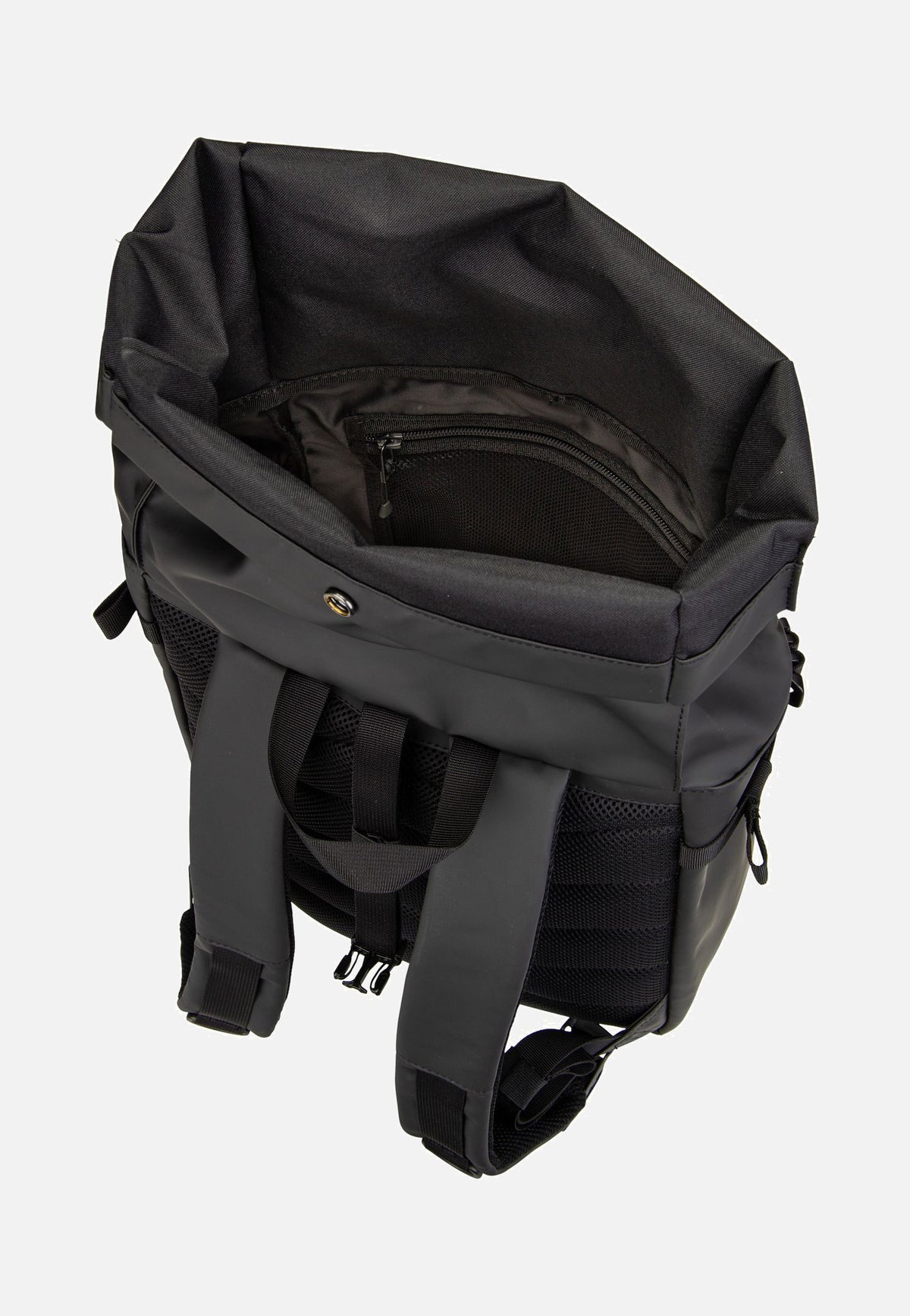 Sandqvist Stream Slim Rolltop M Black Backpack