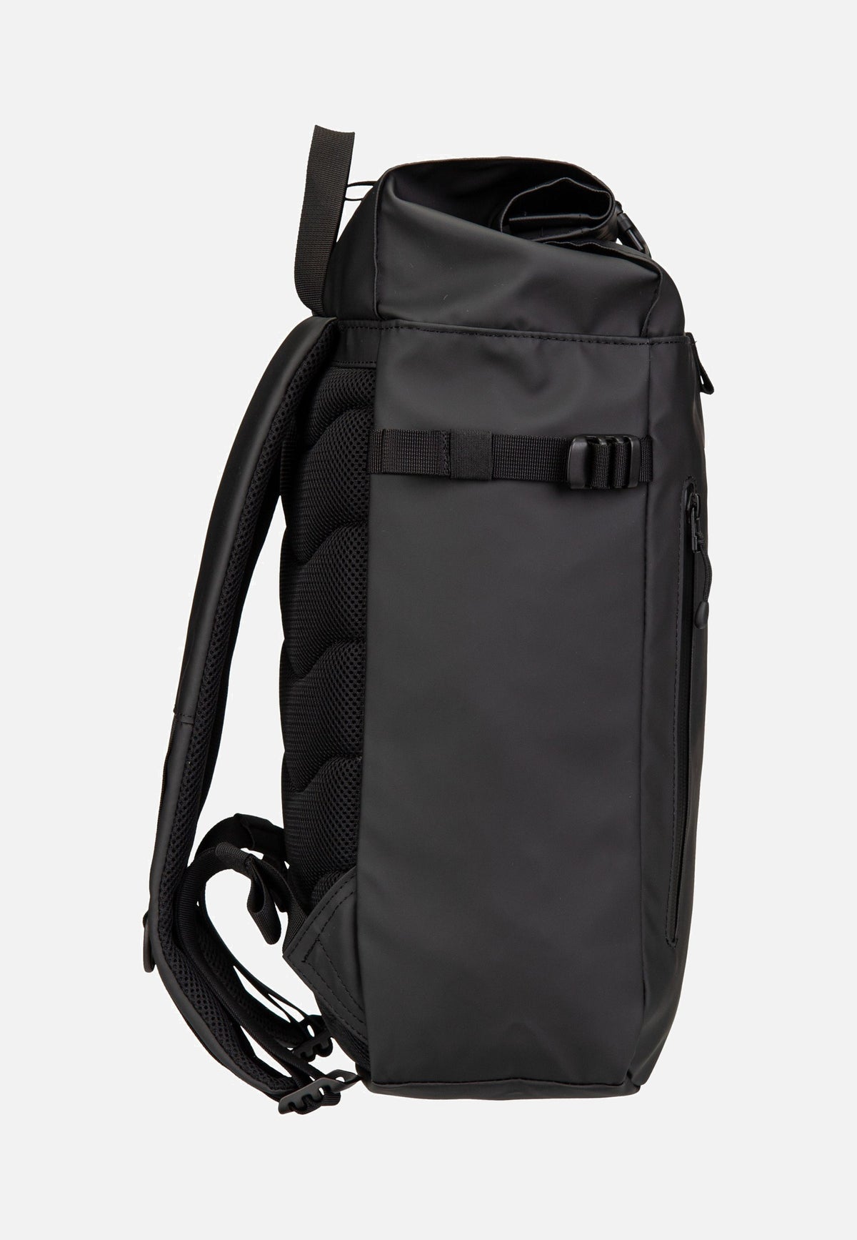 Sandqvist Stream Slim Rolltop M Black Backpack