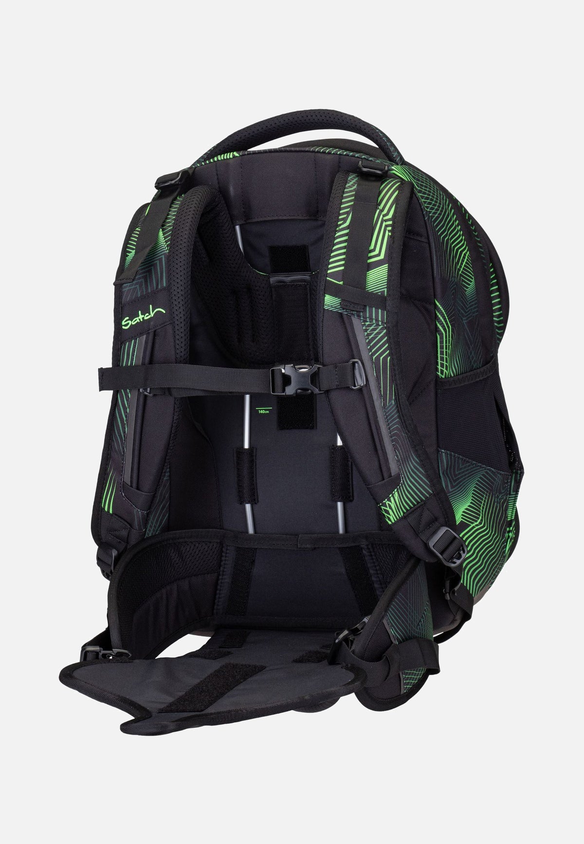 satch satch Match Seismic Green School Bag