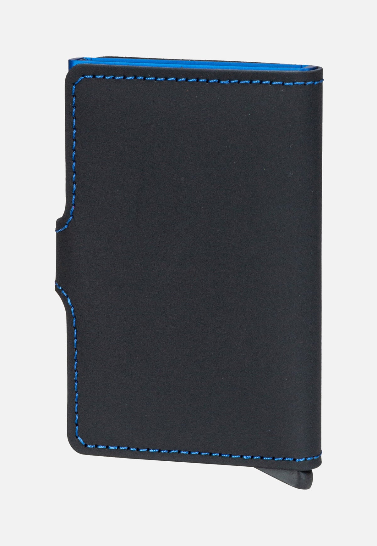 Secrid Miniwallet Matte Black & Blue Wallet