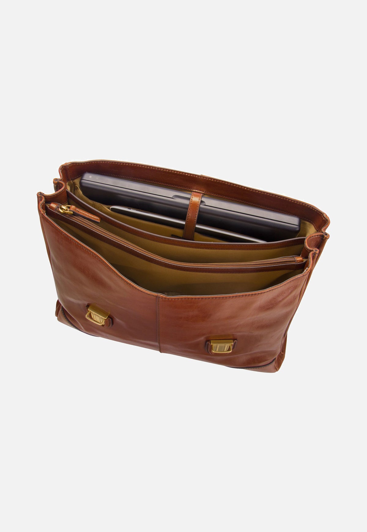 The Bridge Vespucci 3610 Marrone Briefcase