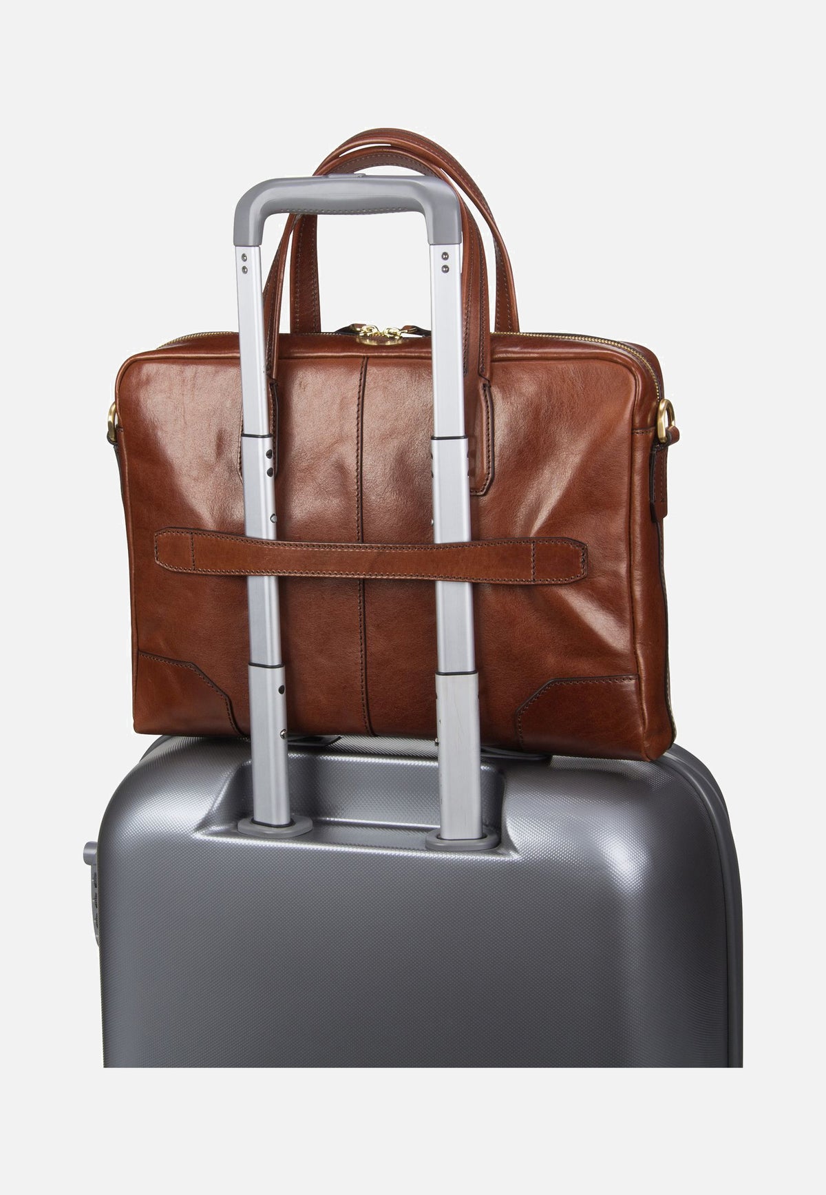 The Bridge Vespucci 3620 Marrone Briefcase