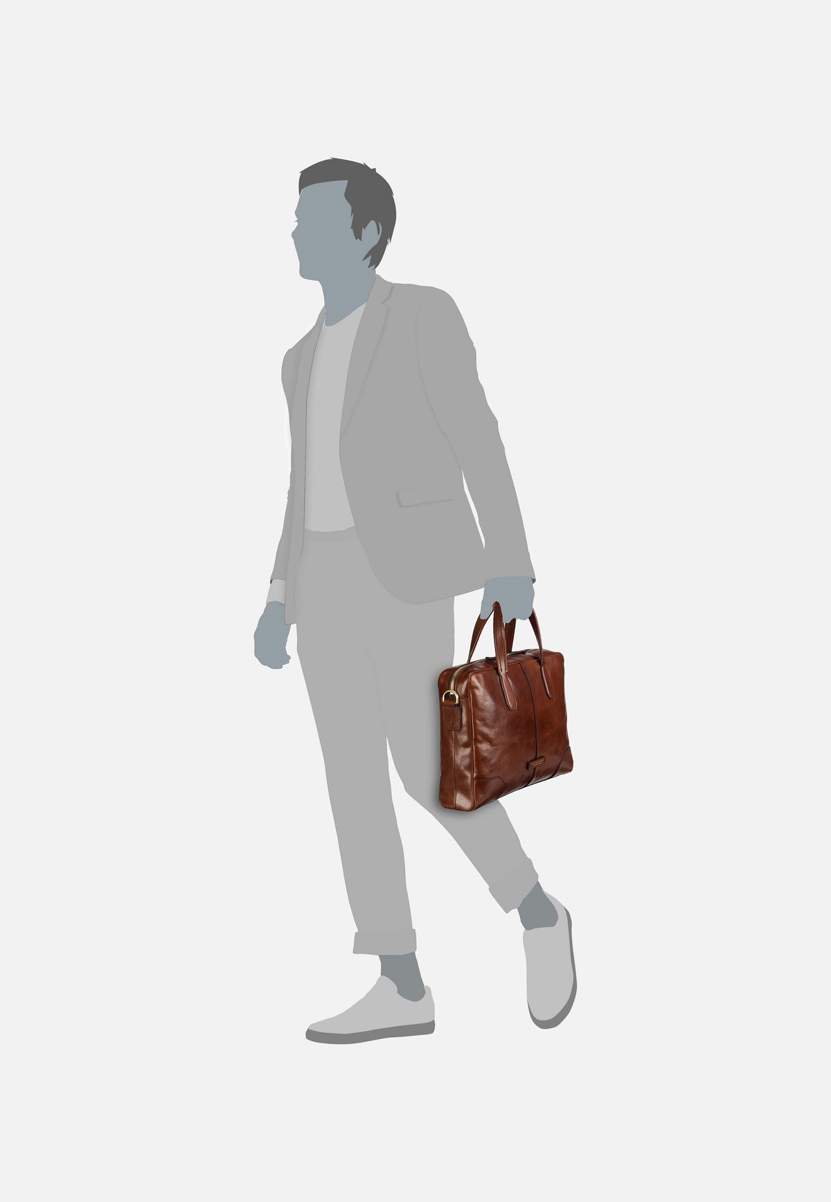 The Bridge Vespucci 3620 Marrone Briefcase