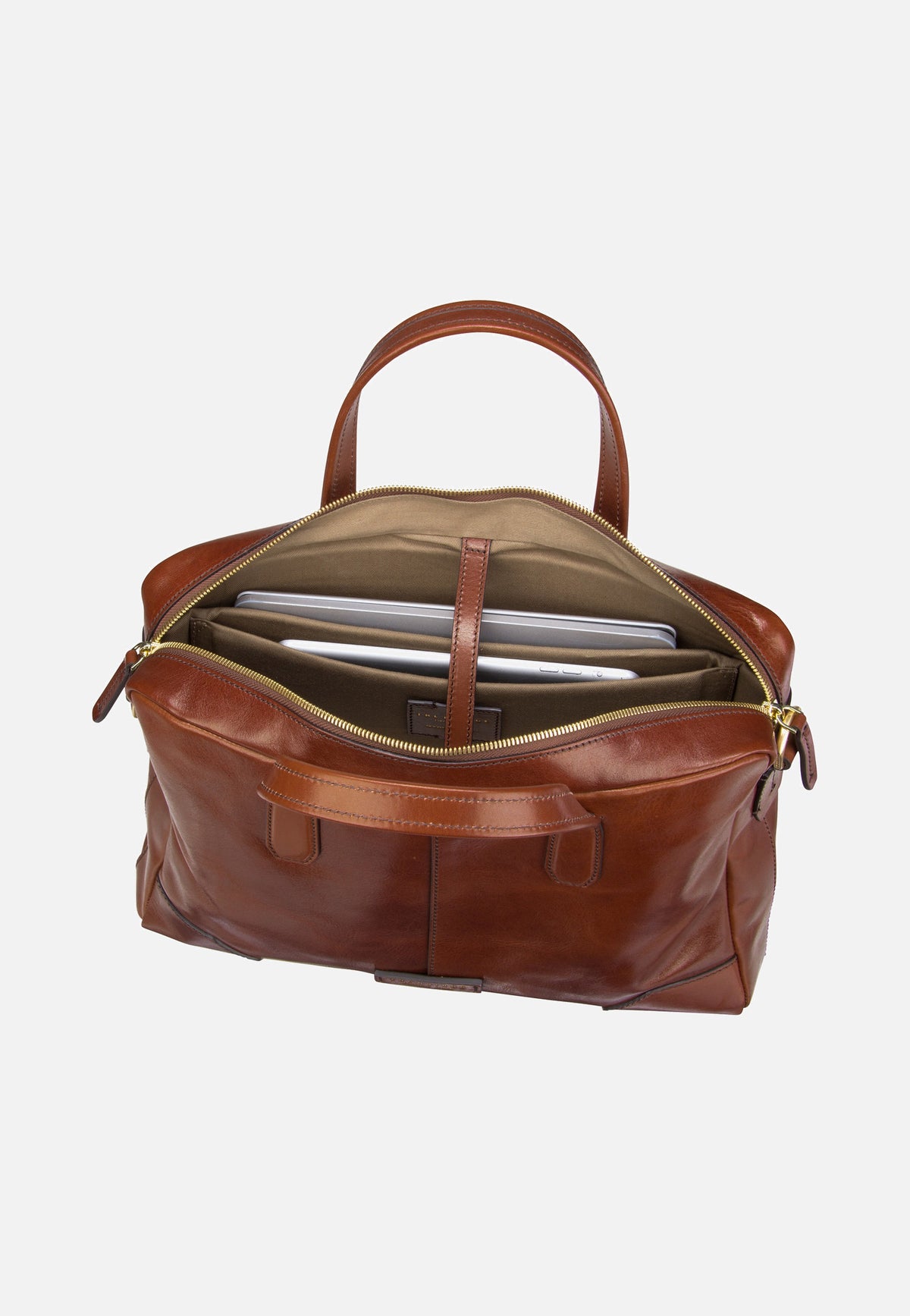 The Bridge Vespucci 3620 Marrone Briefcase