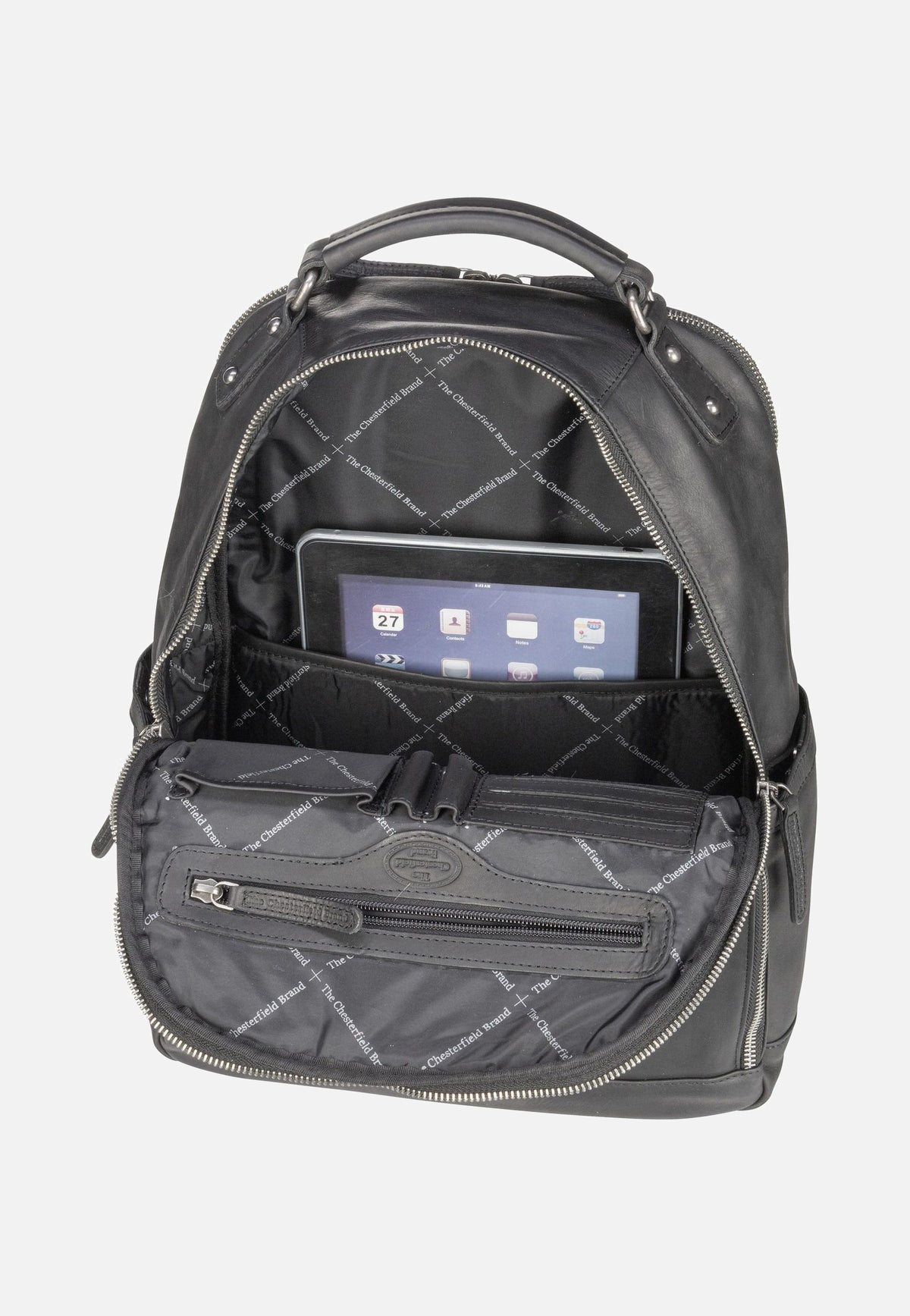 The Chesterfield Brand Austin 0184 Black Backpack