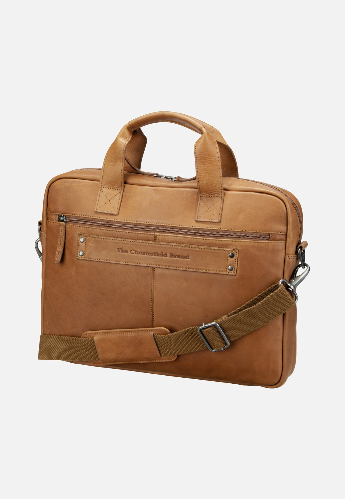 The Chesterfield Brand Calvi 1033 Cognac Briefcase