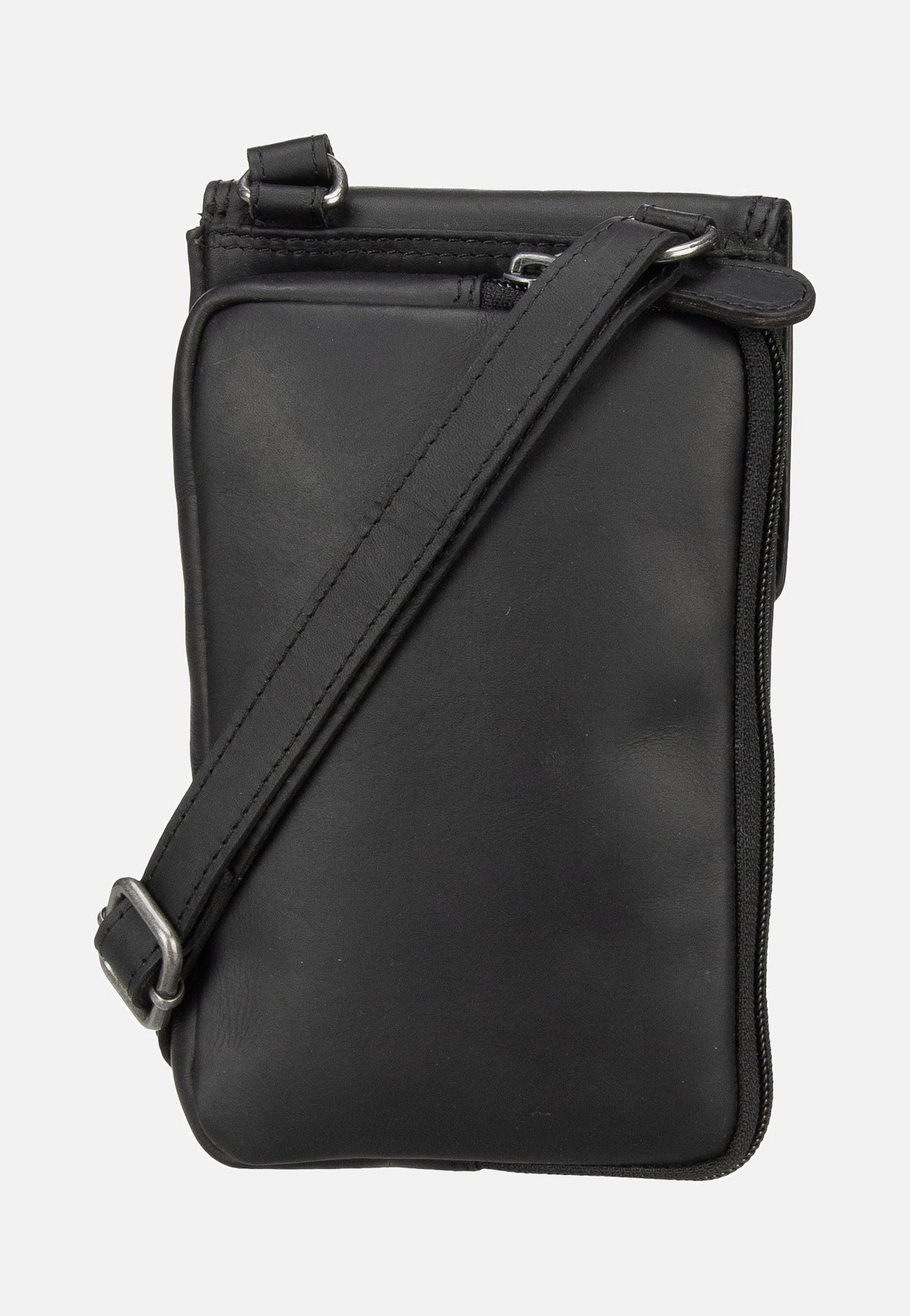 The Chesterfield Brand Langley 1324 Black Phone Pouch