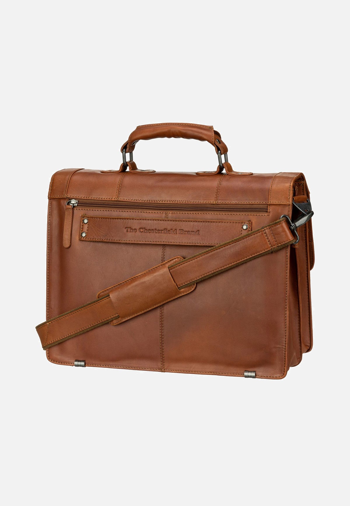 The Chesterfield Brand Stuttgart 1071 Cognac Briefcase