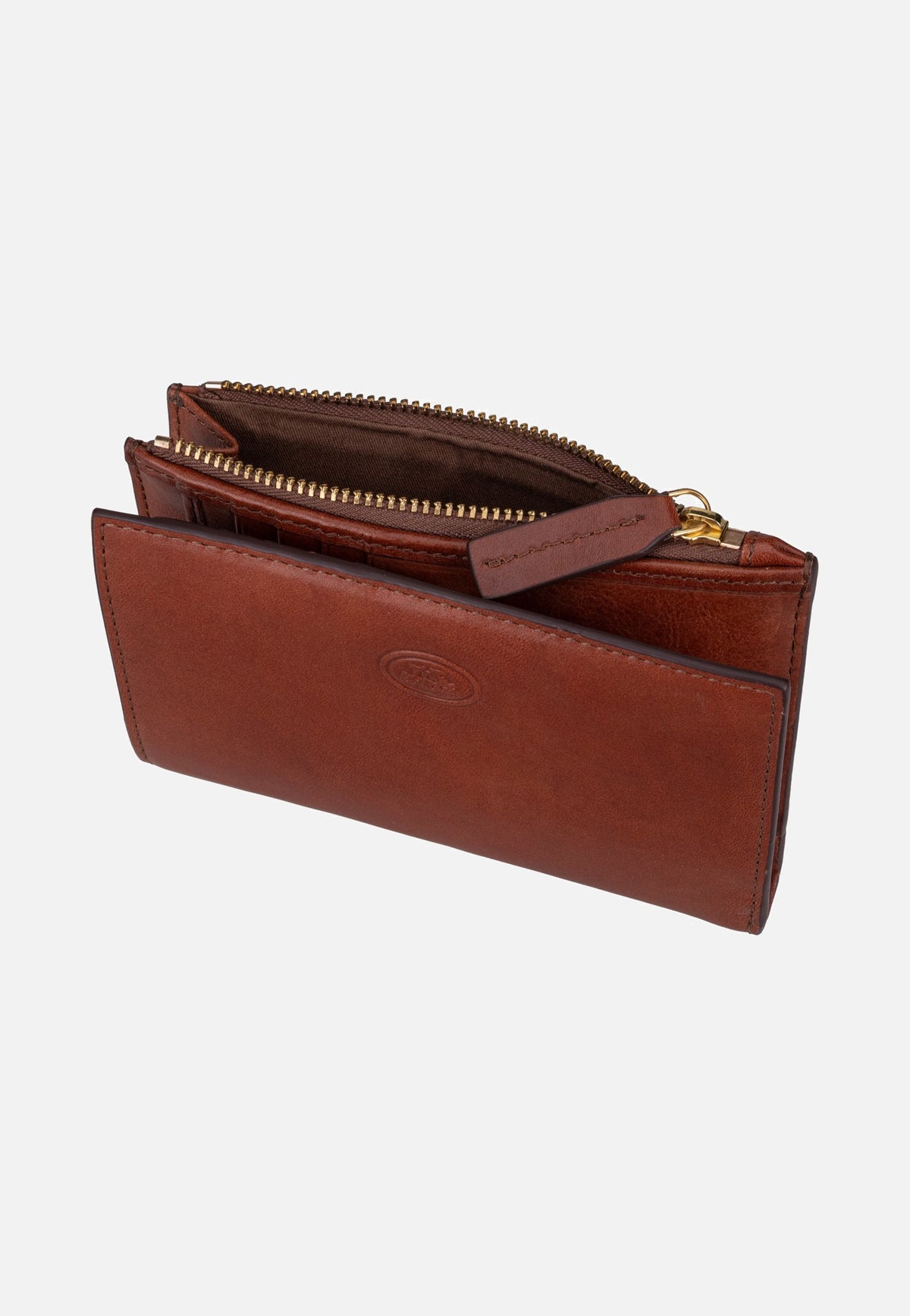 The Bridge Stodo Medium W/Zip Pocket Marrone/Oro Portemonnee