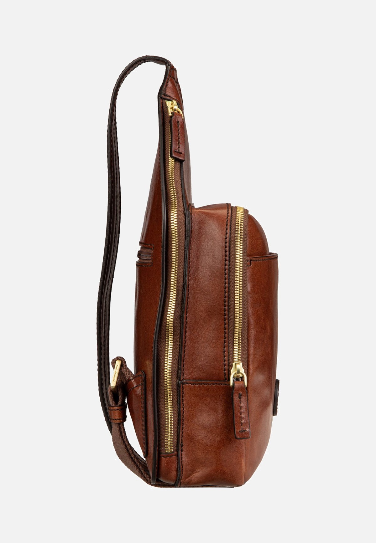 The Bridge Story Uomo Sling Pack Marrone/Oro Draagtas