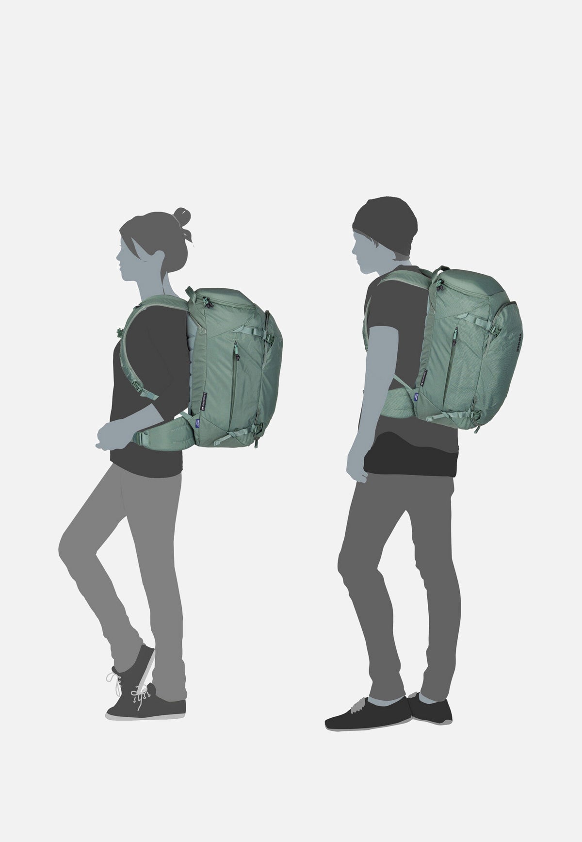 Thule Landmark Travel 40L Hazy Green Travel Backpack