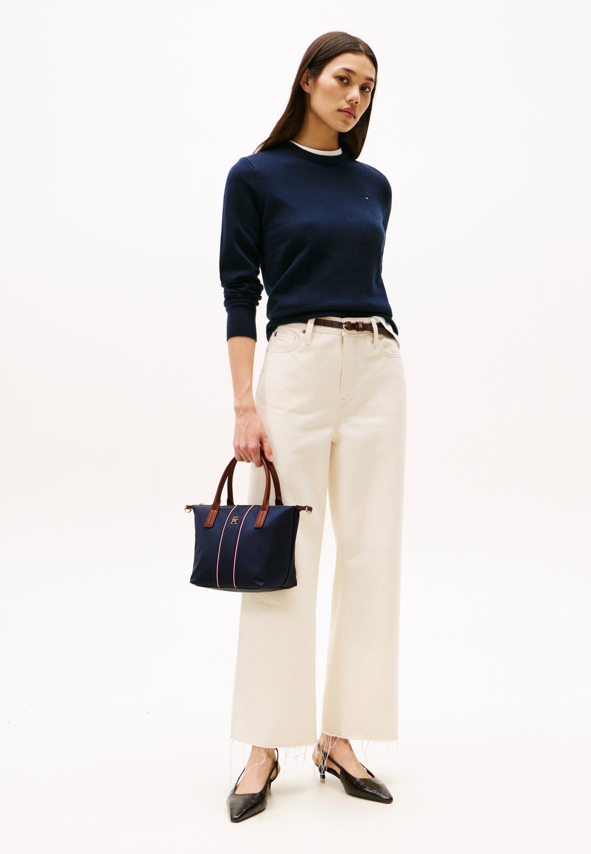 Tommy Hilfiger Popette Mini Tote Corp Space Blue Corp Borsa tote