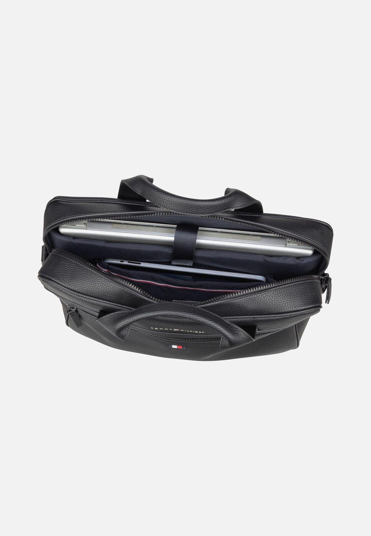 Tommy Hilfiger Essential PU Computer Bag Black Briefcase