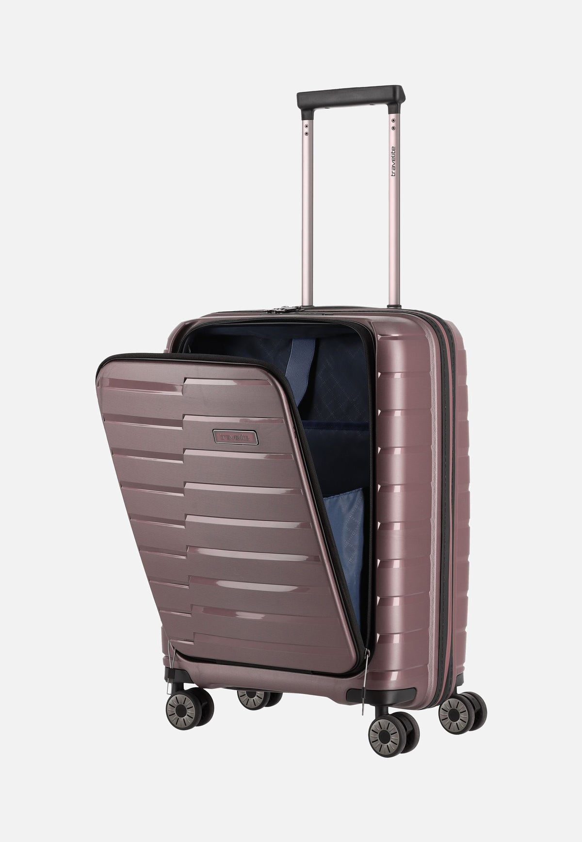 travelite Air Base 4-Rad Trolley S Vortasche Flieder Valigia