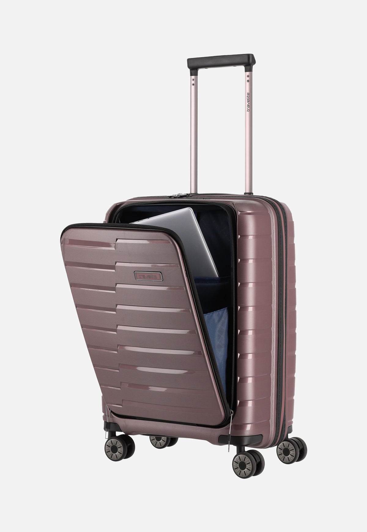 travelite Air Base 4-Rad Trolley S Vortasche Flieder Valigia